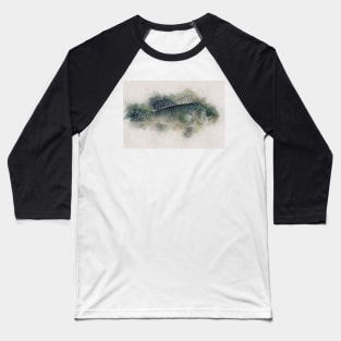 Sea Bass Watercolor Art for the Fishing Lovers and Anglers / Gifts for Fisherman Baseball T-Shirt